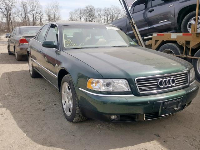 WAUFL54D2YN002467 - 2000 AUDI A8 QUATTRO GREEN photo 1