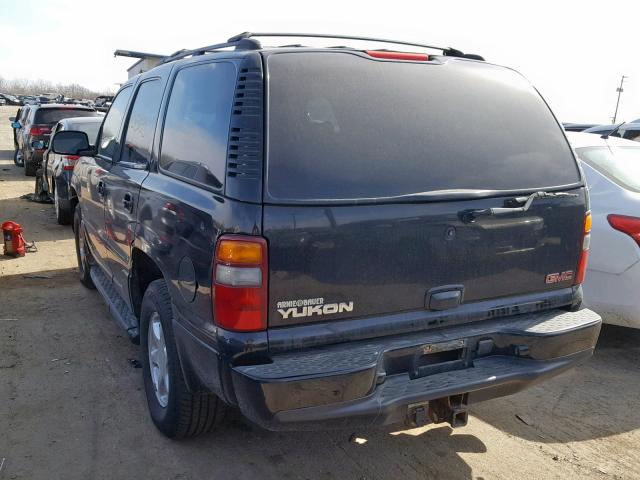 1GKEK63U02J245982 - 2002 GMC DENALI BLACK photo 3