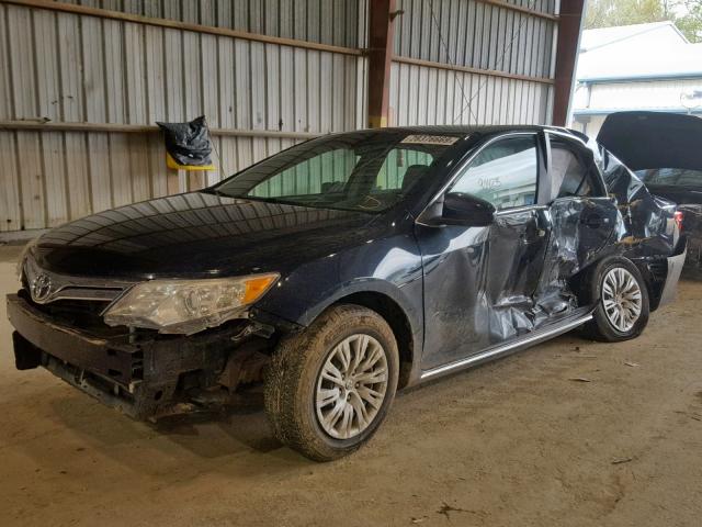 4T4BF1FK8CR260165 - 2012 TOYOTA CAMRY BASE BLACK photo 2