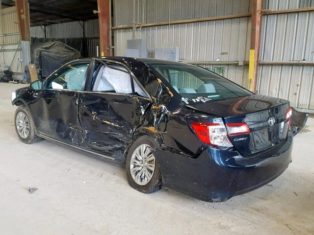 4T4BF1FK8CR260165 - 2012 TOYOTA CAMRY BASE BLACK photo 3