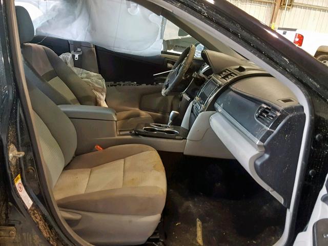 4T4BF1FK8CR260165 - 2012 TOYOTA CAMRY BASE BLACK photo 5