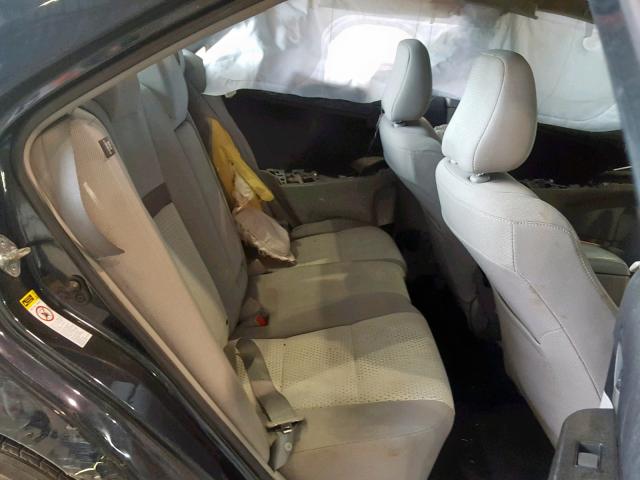 4T4BF1FK8CR260165 - 2012 TOYOTA CAMRY BASE BLACK photo 6