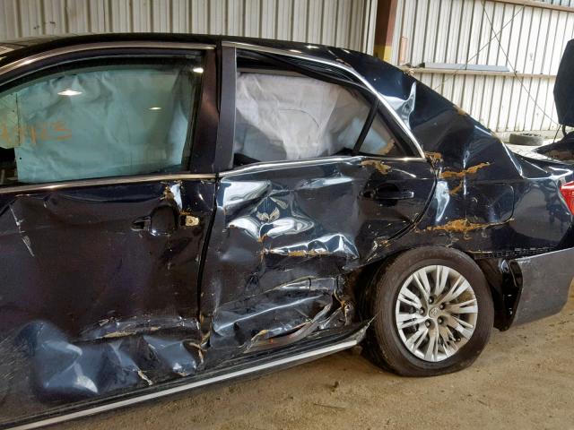 4T4BF1FK8CR260165 - 2012 TOYOTA CAMRY BASE BLACK photo 9