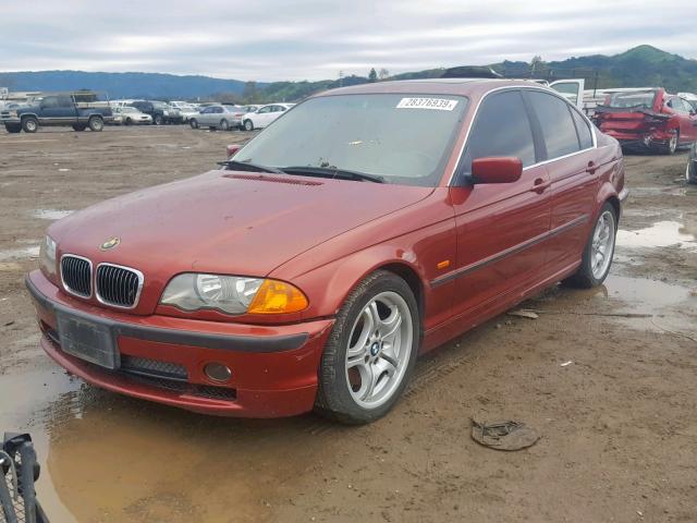 WBAAV53401FJ67259 - 2001 BMW 330 I RED photo 2