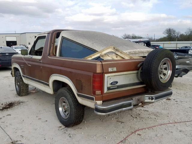 1FMDU15N2GLA09349 - 1986 FORD BRONCO U10 BROWN photo 3