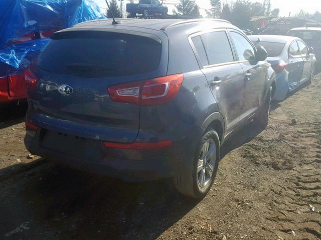 KNDPB3A24C7333713 - 2012 KIA SPORTAGE B BLUE photo 4