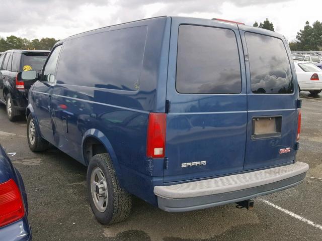 1GTDM19XX4B500026 - 2004 GMC SAFARI XT BLUE photo 3