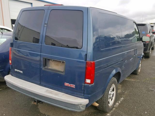 1GTDM19XX4B500026 - 2004 GMC SAFARI XT BLUE photo 4