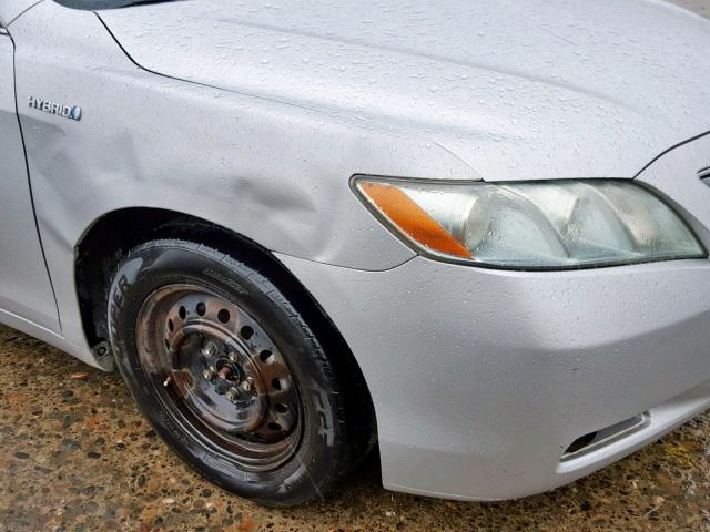 4T1BB46K38U034890 - 2008 TOYOTA CAMRY HYBR SILVER photo 9