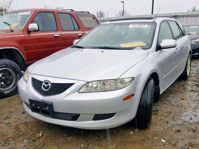 1YVHP82DX55M20138 - 2005 MAZDA 6 S GRAY photo 2