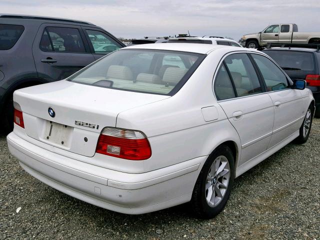 WBADT43483G028622 - 2003 BMW 525 I AUTO WHITE photo 4