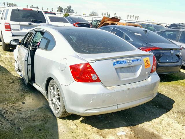 JTKDE177050039232 - 2005 TOYOTA SCION TC SILVER photo 3