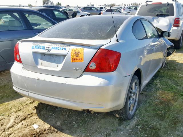 JTKDE177050039232 - 2005 TOYOTA SCION TC SILVER photo 4