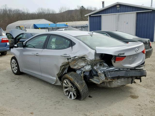 5NPDH4AE6BH027723 - 2011 HYUNDAI ELANTRA GL SILVER photo 3