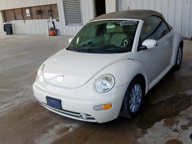 3VWCM31Y45M368884 - 2005 VOLKSWAGEN NEW BEETLE Beige Foto 2