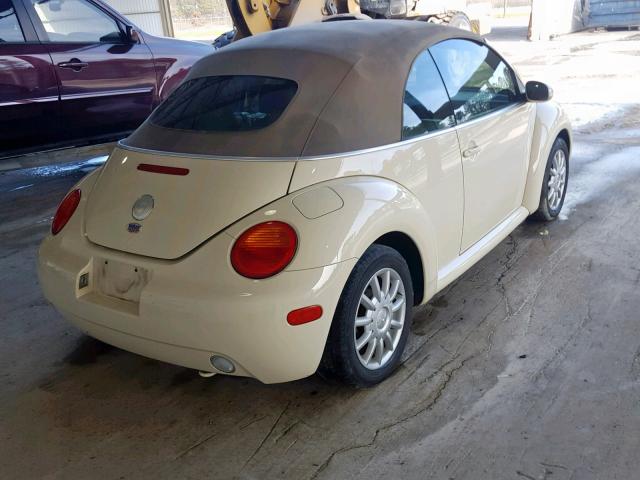 3VWCM31Y45M368884 - 2005 VOLKSWAGEN NEW BEETLE Beige Foto 4