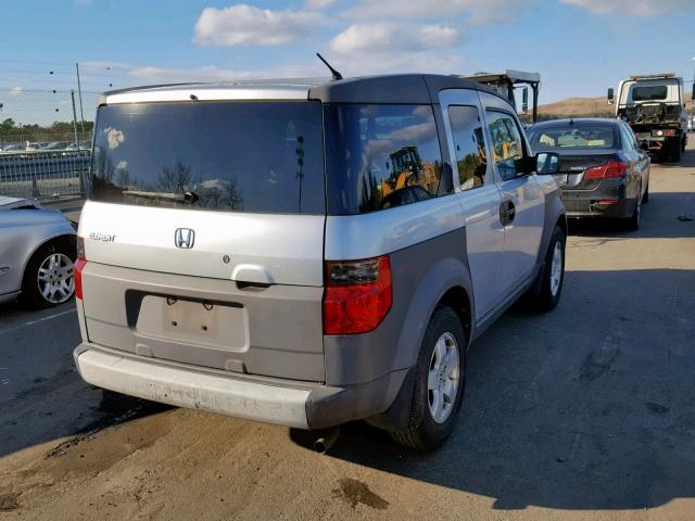 5J6YH17523L006818 - 2003 HONDA ELEMENT EX GRAY photo 4