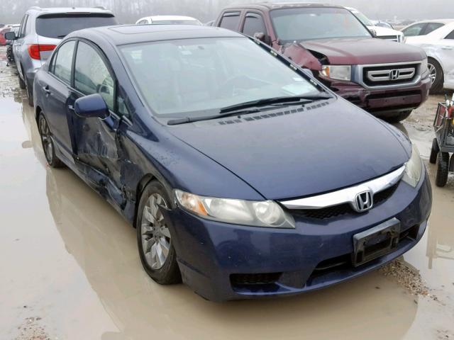 19XFA1F9XAE065630 - 2010 HONDA CIVIC EXL BLUE photo 1