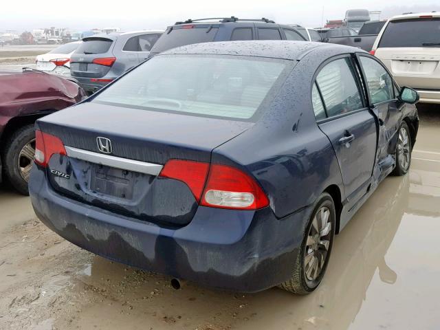 19XFA1F9XAE065630 - 2010 HONDA CIVIC EXL BLUE photo 4