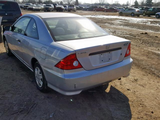 1HGEM21185L069135 - 2005 HONDA CIVIC DX V SILVER photo 3