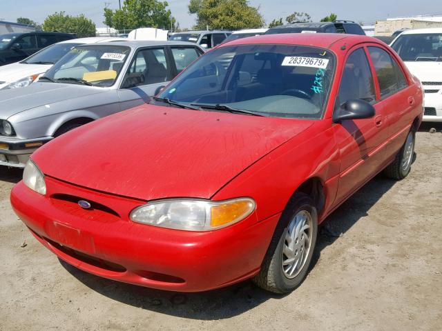 1FAFP13P1WW300419 - 1998 FORD ESCORT SE RED photo 2