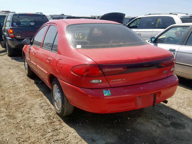 1FAFP13P1WW300419 - 1998 FORD ESCORT SE RED photo 3