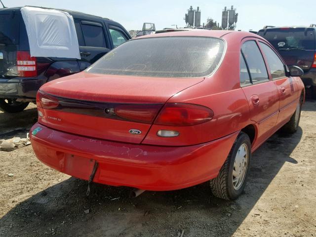 1FAFP13P1WW300419 - 1998 FORD ESCORT SE RED photo 4