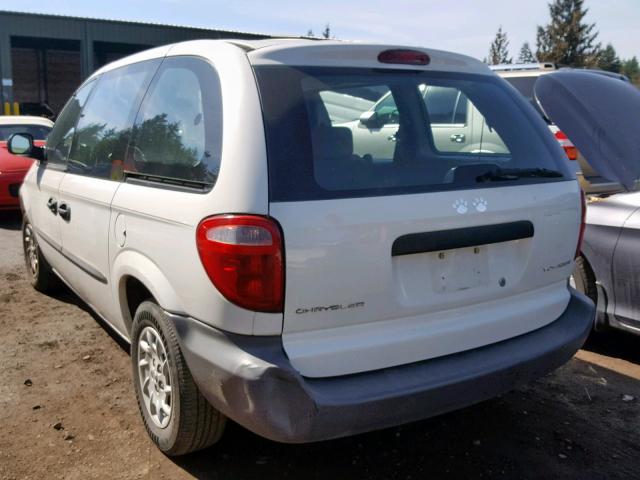 1C4GJ25B42B668845 - 2002 CHRYSLER VOYAGER WHITE photo 3