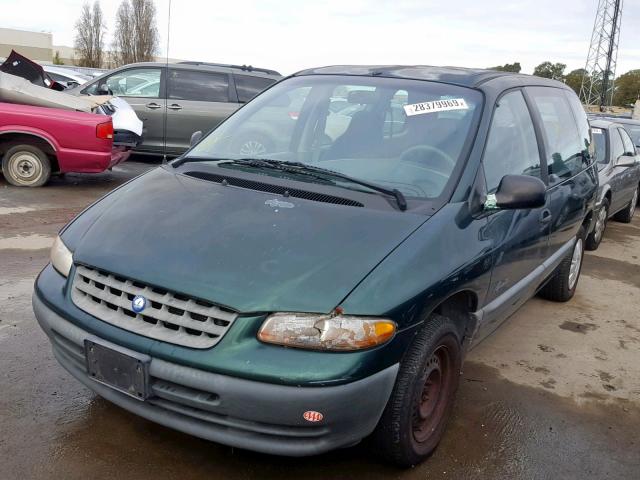2P4GP45R2VR361781 - 1997 PLYMOUTH VOYAGER SE GREEN photo 2