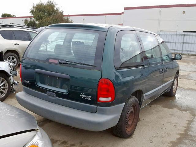 2P4GP45R2VR361781 - 1997 PLYMOUTH VOYAGER SE GREEN photo 4