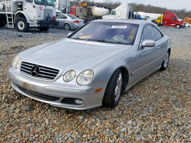 WDBPJ75J94A040517 - 2004 MERCEDES-BENZ CL 500 SILVER photo 2