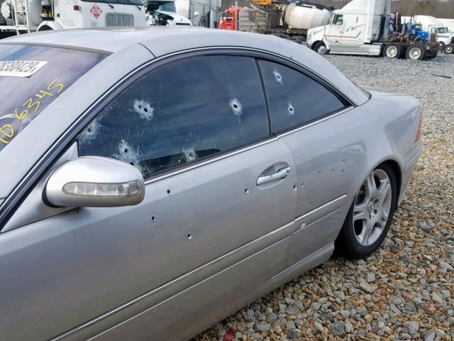 WDBPJ75J94A040517 - 2004 MERCEDES-BENZ CL 500 SILVER photo 9