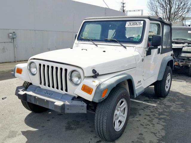 1J4FA29116P782317 - 2006 JEEP WRANGLER / WHITE photo 2