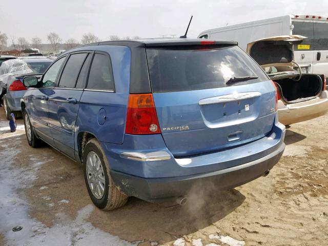 2A8GF68X67R189442 - 2007 CHRYSLER PACIFICA T BLUE photo 3