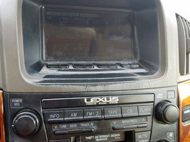 JT6HF10U4X0028847 - 1999 LEXUS RX 300 CREAM photo 9