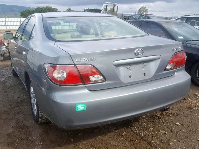 JTHBF30G230101663 - 2003 LEXUS ES 300 GRAY photo 3