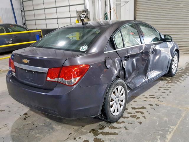 1G1PC5SH4B7141016 - 2011 CHEVROLET CRUZE LS BLUE photo 4