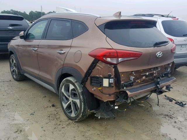 KM8J33A25HU366582 - 2017 HYUNDAI TUCSON LIM BROWN photo 3