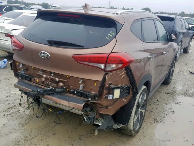 KM8J33A25HU366582 - 2017 HYUNDAI TUCSON LIM BROWN photo 4