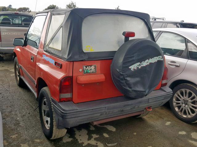 2CNBE1869R6925451 - 1994 GEO TRACKER ORANGE photo 3