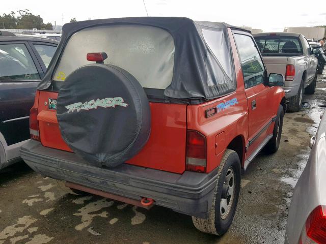 2CNBE1869R6925451 - 1994 GEO TRACKER ORANGE photo 4