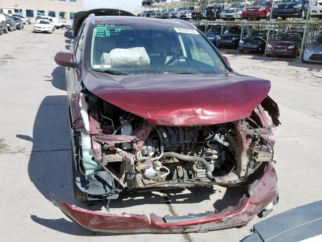 5J6RM4H72CL062940 - 2012 HONDA CR-V EXL RED photo 9