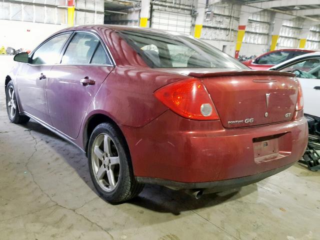 1G2ZH57NX94103130 - 2009 PONTIAC G6 GT RED photo 3