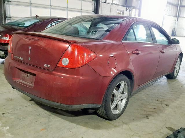 1G2ZH57NX94103130 - 2009 PONTIAC G6 GT RED photo 4