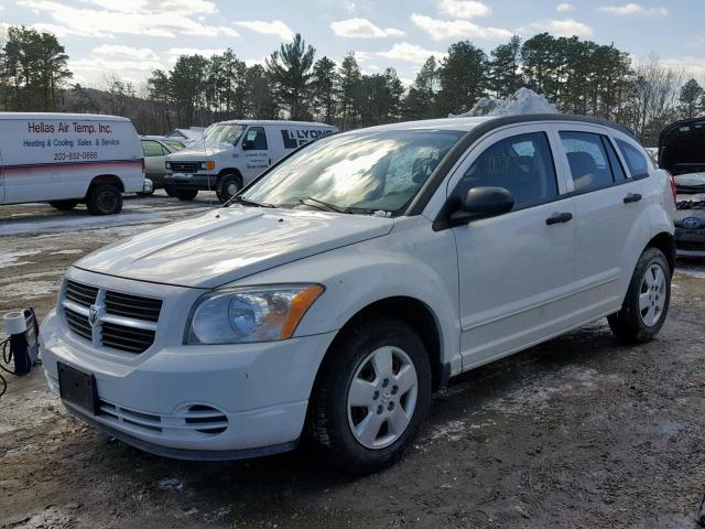 1B3HB28B57D522898 - 2007 DODGE CALIBER WHITE photo 2