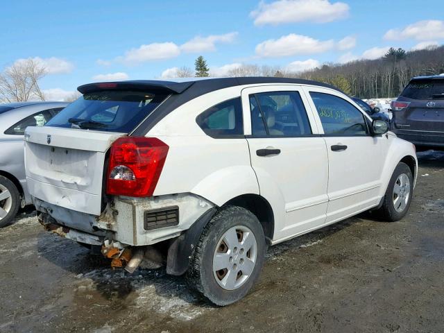 1B3HB28B57D522898 - 2007 DODGE CALIBER WHITE photo 4