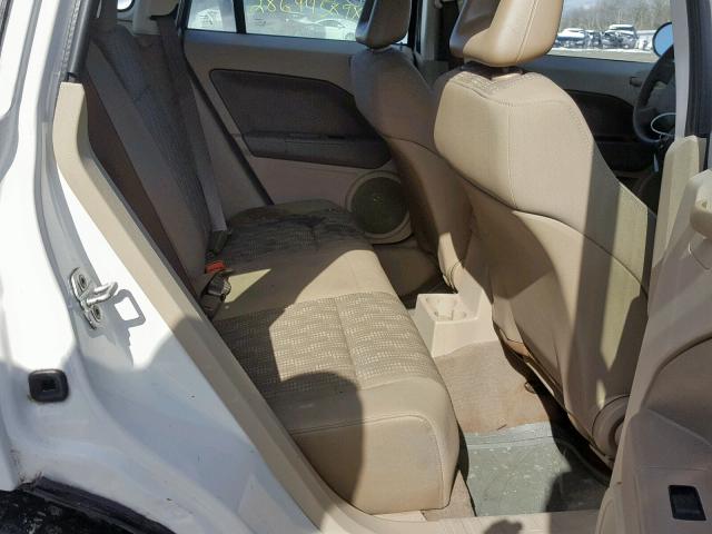 1B3HB28B57D522898 - 2007 DODGE CALIBER WHITE photo 6