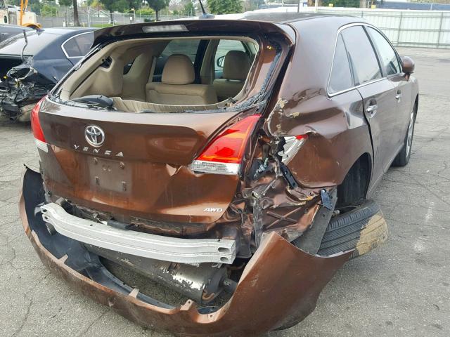 4T3BK11A69U007947 - 2009 TOYOTA VENZA BASE BROWN photo 4