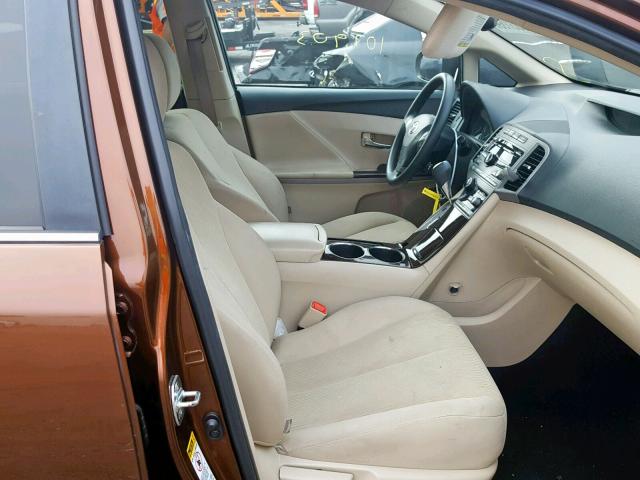 4T3BK11A69U007947 - 2009 TOYOTA VENZA BASE BROWN photo 5