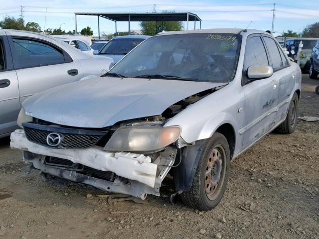 JM1BJ225821603852 - 2002 MAZDA PROTEGE DX SILVER photo 2